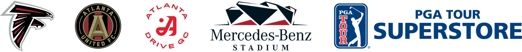 Atlanta Falcons, Atlanta United, Atlanta Drive GC, Mercedes-Benz Stadium and PGA TOUR Superstore